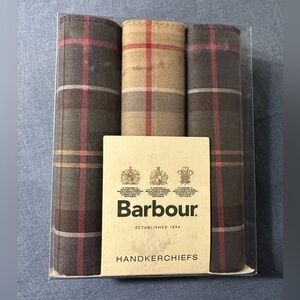 Barbour Handkerchiefs set of 3 NEW